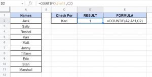 How to Check If a Value is in a Range in Google Sheets