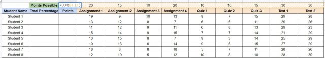 How to Make a Gradebook Template in Google Sheets