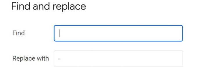 How to Replace a Space with a Dash in Google Sheets